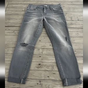 Mother Denim Looker Ankle Fray